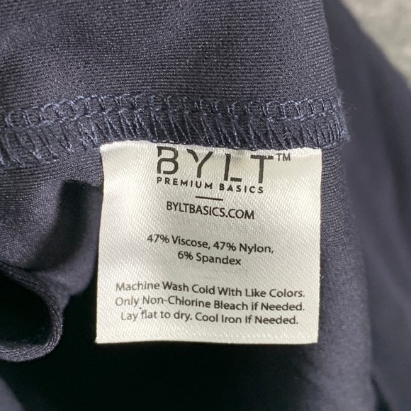 BYLT Elite Fairway Pullover Men Medium Blue Performance Stretch Athleisure NEW - Picture 5 of 10